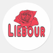 Liebour Runder Aufkleber (Vorderseite)