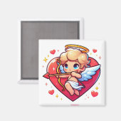 Liebreizender Cherub Cupid - Romantisches Ziel Magnet (Vorderseite/Rückseite)