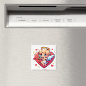 Liebreizender Cherub Cupid - Romantisches Ziel Magnet (In Situ (Geschirrspüler))