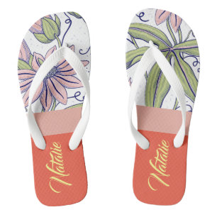 Liebreizendes einzigartiges Monogramm-Geschenk Mod Badesandalen