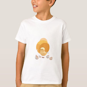 Liebreizendes frisch geschlüpftes kleines gelbes K T-Shirt