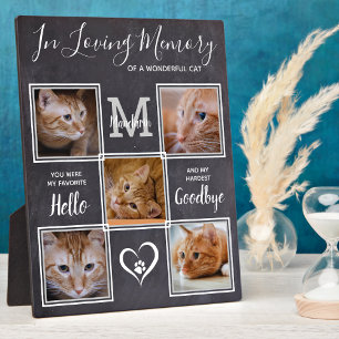 Liebserinnerung Personalisiertes Katzen Haustier F Fotoplatte