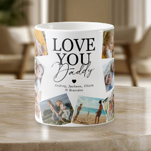Liebst Du Daddy 14 Foto-Collage-Tasse Kaffeetasse