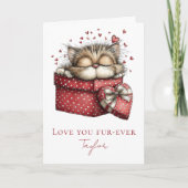 Liebst Du Dich Feiertagskarte (Vorderseite)