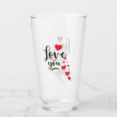Liebst Du Glas Tasse (Vorderseite)