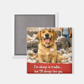 Liebst du Golden-Retriever-Kühlschrankmagnet-Produ Magnet (Vorderseite/Rückseite)