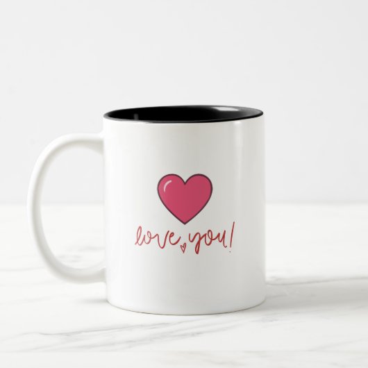 Liebst Du Herz Tasse (Links)