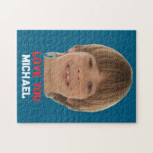 Liebst du Junge Benutzerdefiniertes Foto Name Mode Puzzle (Horizontal)