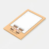 Liebst Du Latte Kaffee Post-it Klebezettel (angewinkelt)