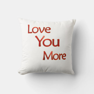 Liebst du mehr Elegantes Liebesdesign Kissen