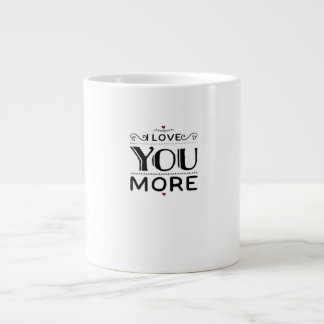 Liebst Du mehr künstlerischer Designstil  Jumbo-Tasse