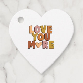 Liebst Du Mehr Minimaler Romantischer Stil Geschenkanhänger