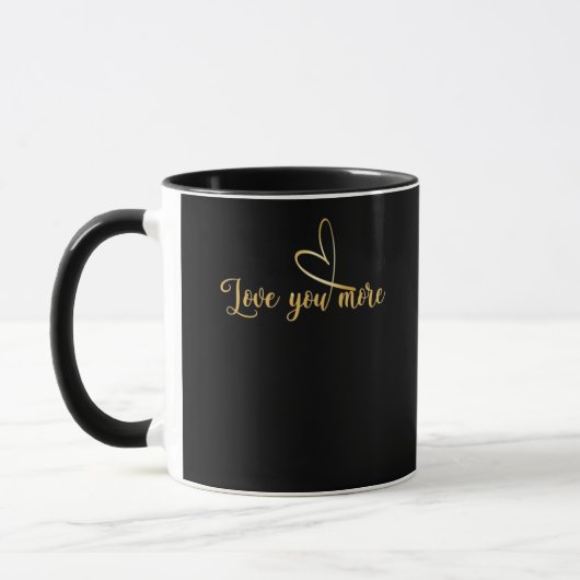 Liebst Du Mehr Moderne Ästhetik Tasse (Links)