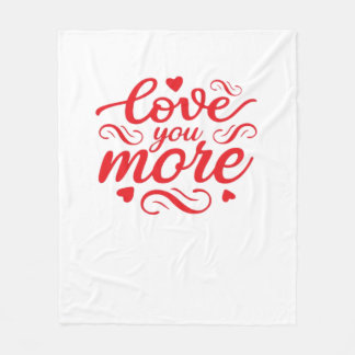 Liebst Du mehr modernes Trenddesign Fleecedecke