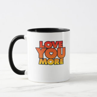 Liebst Du mehr Zeitloser klassischer Stil Tasse