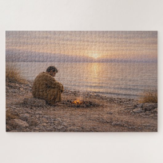 Liebst du mich? | Christliche Kunst | Puzzle (Horizontal)