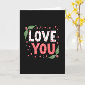 Liebst Du Polka Dot Karte (Gelbe Blume)