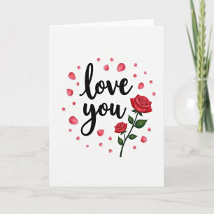 Liebst du Rosen Grußkarte zum Geburtstag Karte