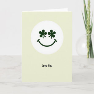 Liebst Du Shamrock Smile Karte