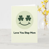 Liebst du Stiefmutter Shamrock Karte (Gelbe Blume)