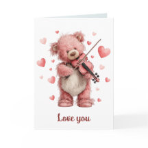 Liebst Du Teddy mit Violine