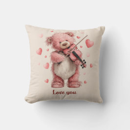 Liebst Du Teddy Mit Violine Kissen