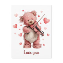 Liebst Du Teddy mit Violine