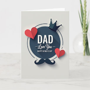 Liebst Du Vater Krone Icon Karte