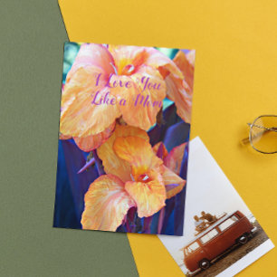 Liebst du wie eine Mutter Florale Muttertag Karte