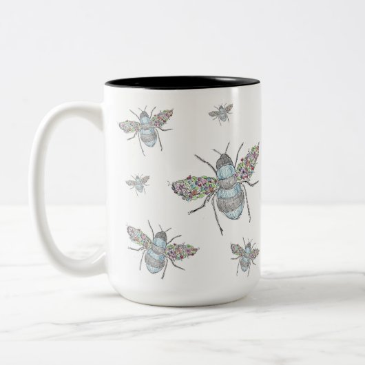 "Liebste Kaffeetrinker" Zweifarbige Tasse (Links)