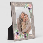 Liebste Mami - rustikales Foto Fotoplatte (Seite)