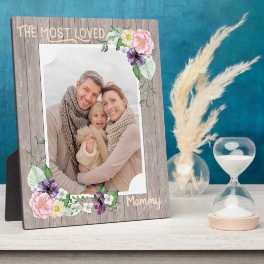 Liebste Mami - rustikales Foto Fotoplatte (Seite)