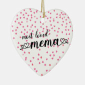 Liebste Mema Keramik Ornament (Rechts)