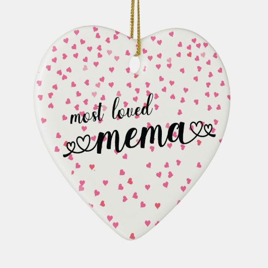 Liebste Mema Keramik Ornament (Rechts)