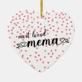 Liebste Mema Keramik Ornament (Vorne)