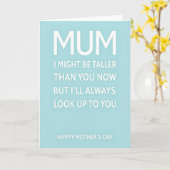 Liebste Mutter Lettering Kunstkarte Karte (Gelbe Blume)