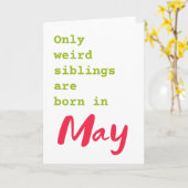 Liebste Schwester May Geburtstagskarte Karte (Gelbe Blume)