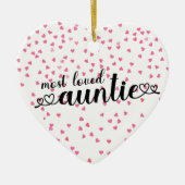 Liebste Tante Keramik Ornament (Vorne)