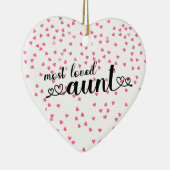 Liebste Tante Keramik Ornament (Rechts)