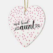 Liebste Tante Keramik Ornament (Links)