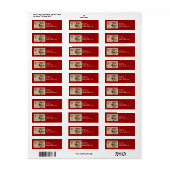 Liebste Valentine Vintag Address Stickers (Vorne)