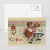 Liebste Valentine Vintag Postkarte (Vorne/Hinten)