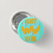 Liebster Vater Bärenspass Design Rot blaue Senffar Button (Vorne & Hinten)