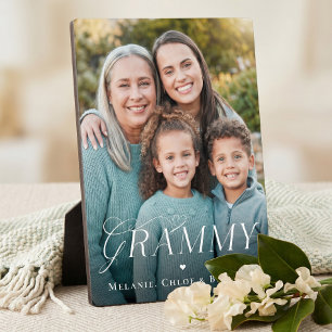 Liebstes Oma-Enkelkind Foto-Andenken-Geschenk Fotoplatte