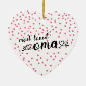 Liebstes Oma Keramik Ornament (Vorne)