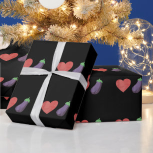 Liebt Aubergine Lustig Schwul LGBTQ Stolz Geschenkpapier
