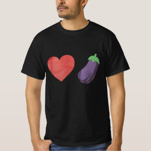 Liebt Aubergine Lustig Schwul LGBTQ Stolz T-Shirt