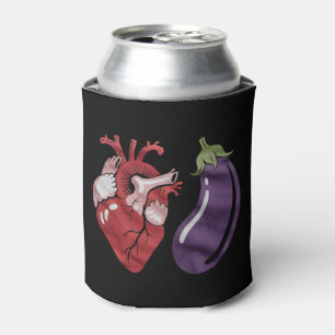 Liebt Aubergine Lustiger Schwuler Stolz Humor LGBT Dosenkühler