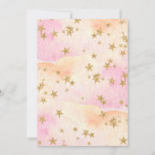 Liebt auf die Mond & Back Baby Girl Dusche Einladung (Rückseite)