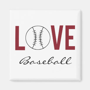 Liebt Baseball Magnet